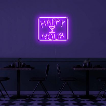 'Happy Hour' Neon Sign - neonaffair