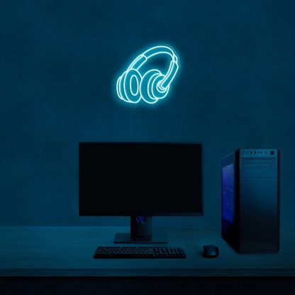 'Headphones' LED Neon Sign - neonaffair