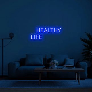 'Healthy Life' LED Neon Sign - neonaffair