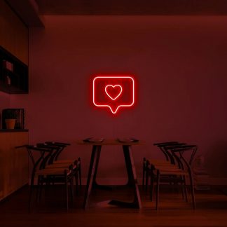 'Heart message' LED Neon Sign - neonaffair