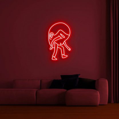 'Heavy Head' Neon Sign - neonaffair