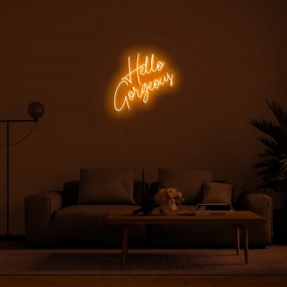 'Hello Gorgeous' LED Neon Sign - neonaffair