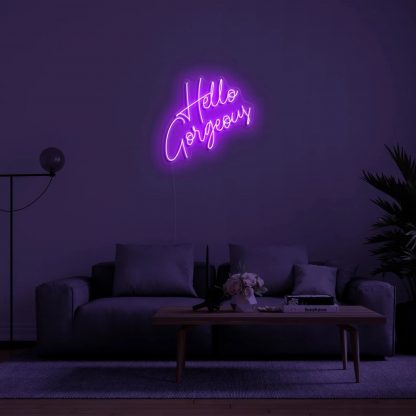 'Hello Gorgeous' LED Neon Sign - neonaffair