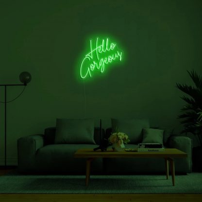 'Hello Gorgeous' LED Neon Sign - neonaffair