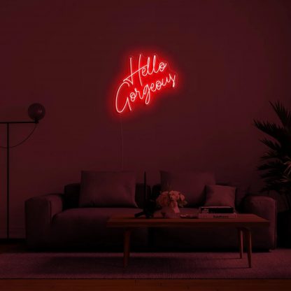 'Hello Gorgeous' LED Neon Sign - neonaffair