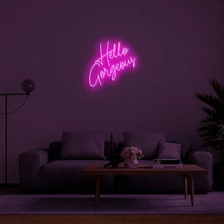 'Hello Gorgeous' LED Neon Sign - neonaffair