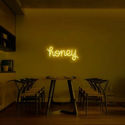 'Honey' LED Neon Sign - neonaffair