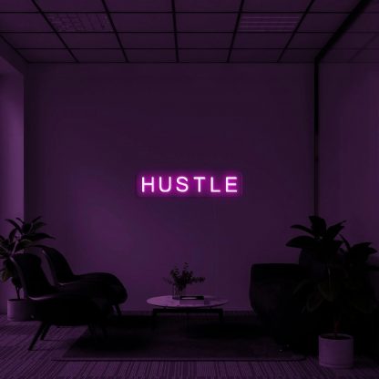 "Hustle" LED Neon Sign - neonaffair