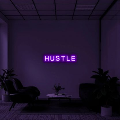 "Hustle" LED Neon Sign - neonaffair