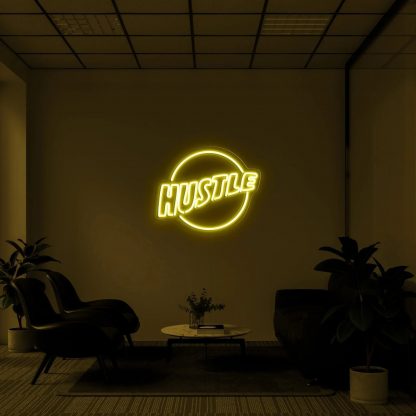 'Hustle Logo' LED Neon Sign - neonaffair