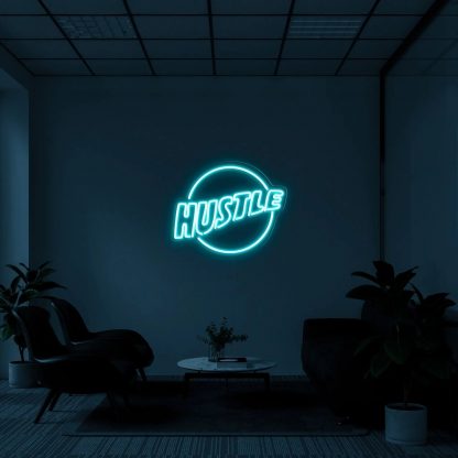 'Hustle Logo' LED Neon Sign - neonaffair