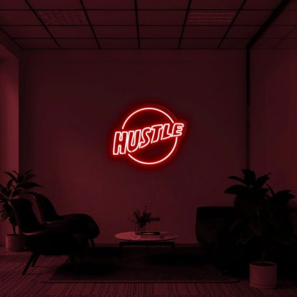 'Hustle Logo' LED Neon Sign - neonaffair