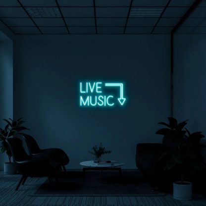 'Live Music' LED Neon Sign - neonaffair