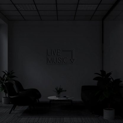 'Live Music' LED Neon Sign - neonaffair