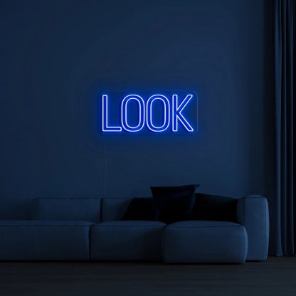 'LOOK' LED Neon Sign - neonaffair