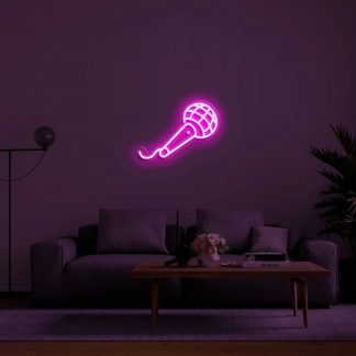 'Microphone' LED Neon Sign - neonaffair