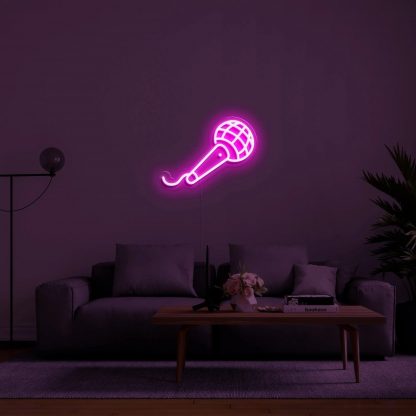 'Microphone' LED Neon Sign - neonaffair