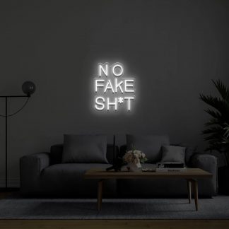 'No fake sh*t' Neon Sign - neonaffair