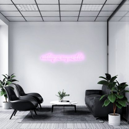 'Nothing Is Impossible' Serif LED Neon Sign - neonaffair