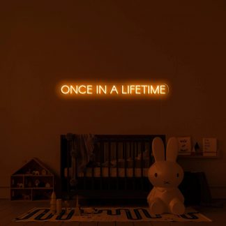 'Once in a lifetime' LED Neon Sign - neonaffair