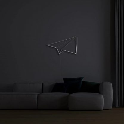 'Paper Plane' Neon Sign - neonaffair