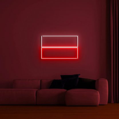 'Poland Flag' LED Neon Sign - neonaffair