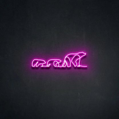 'Polar Bears' Neon Sign - neonaffair