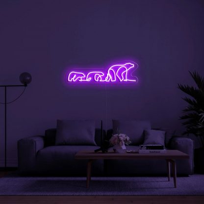 'Polar Bears' Neon Sign - neonaffair