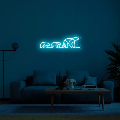 'Polar Bears' Neon Sign - neonaffair