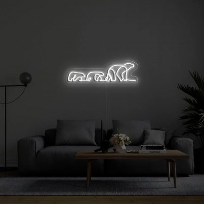 'Polar Bears' Neon Sign - neonaffair