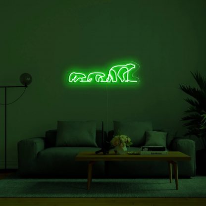 'Polar Bears' Neon Sign - neonaffair