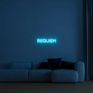 'Requiem' LED Neon Sign - neonaffair