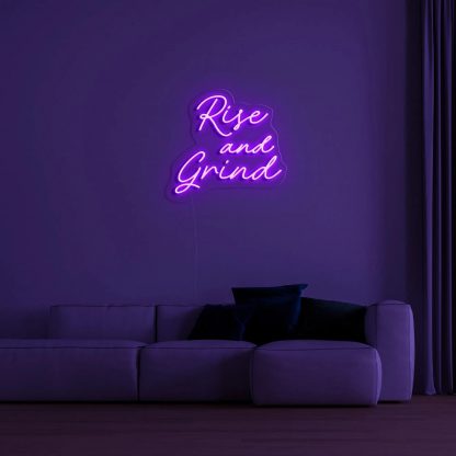 'Rise And Grind' LED Neon Sign - neonaffair