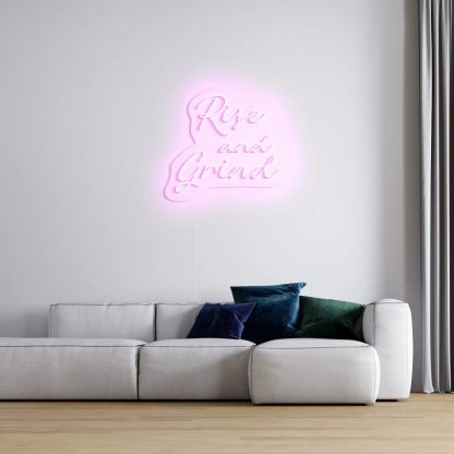 'Rise And Grind' LED Neon Sign - neonaffair