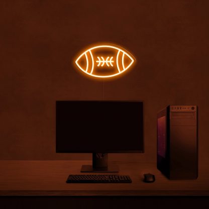 'Rugby Ball' LED Neon Sign - neonaffair