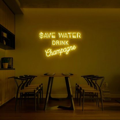 'Save Water' LED Neon Sign - neonaffair