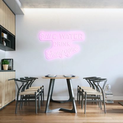 'Save Water' LED Neon Sign - neonaffair