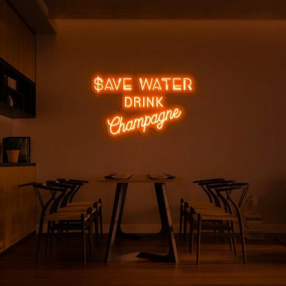 'Save Water' LED Neon Sign - neonaffair