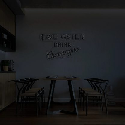 'Save Water' LED Neon Sign - neonaffair