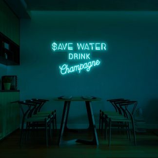 'Save Water' LED Neon Sign - neonaffair