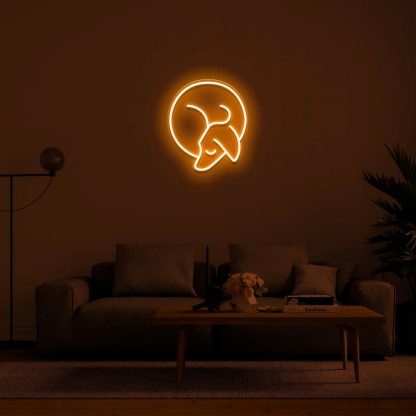 'Sleepy Dog' Neon Sign - neonaffair