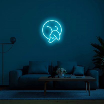 'Sleepy Dog' Neon Sign - neonaffair