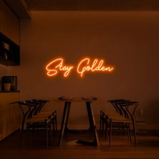 'Stay Golden' LED Neon Sign - neonaffair