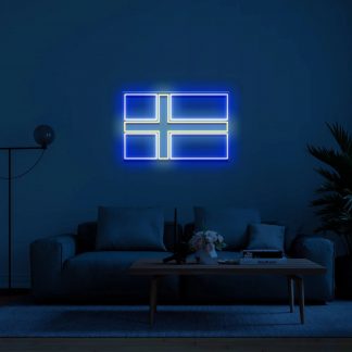 'Sweeden Flag' LED Neon Sign - neonaffair