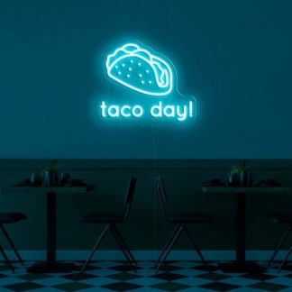 'Taco Day' LED Neon Sign - neonaffair