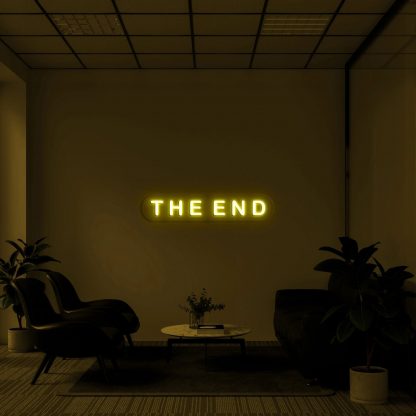 'The End' LED Neon Sign - neonaffair