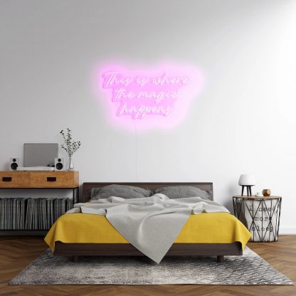 'The Magic Happens' LED Neon Sign - neonaffair