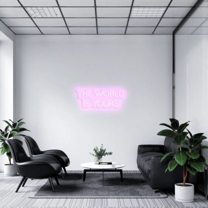 'THE WORLD IS YOURS' LED Neon Sign - neonaffair