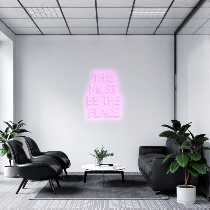 'THIS MUST BE THE PLACE' LED Neon Sign - neonaffair