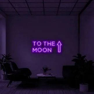 "To the moon" LED Neon Sign - neonaffair